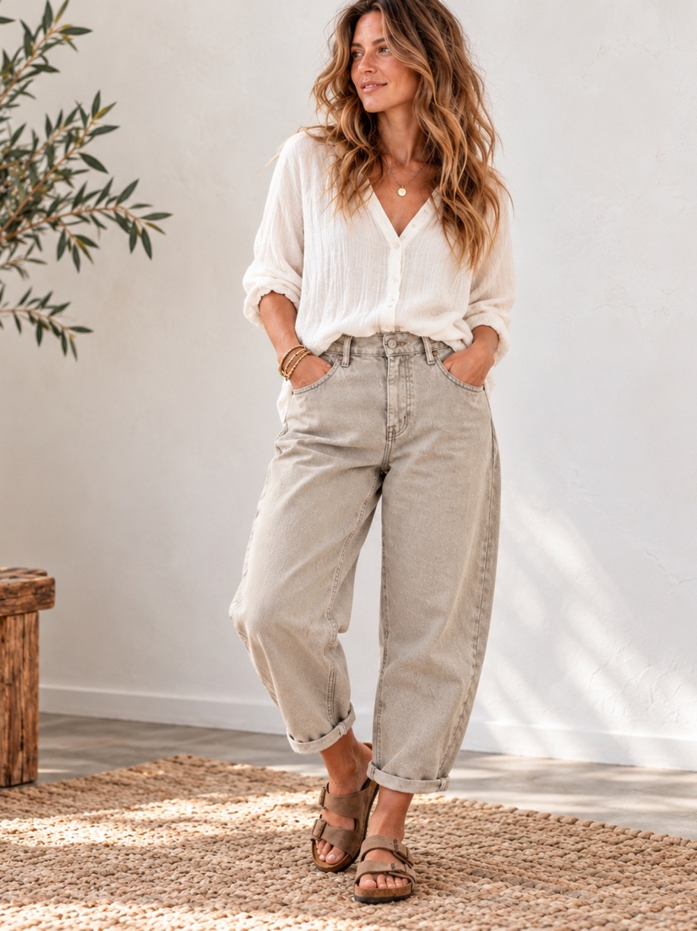 Citizens of Humanity Dahlia Bow Leg Baby Roll Jeans